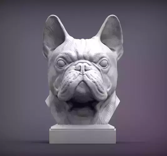 French Bulldog bust