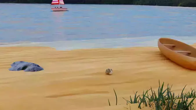 Beach landscape environment 