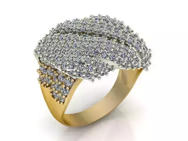 Diamond Ring Jewellery for Women 3D print model 3D print model 3D print model