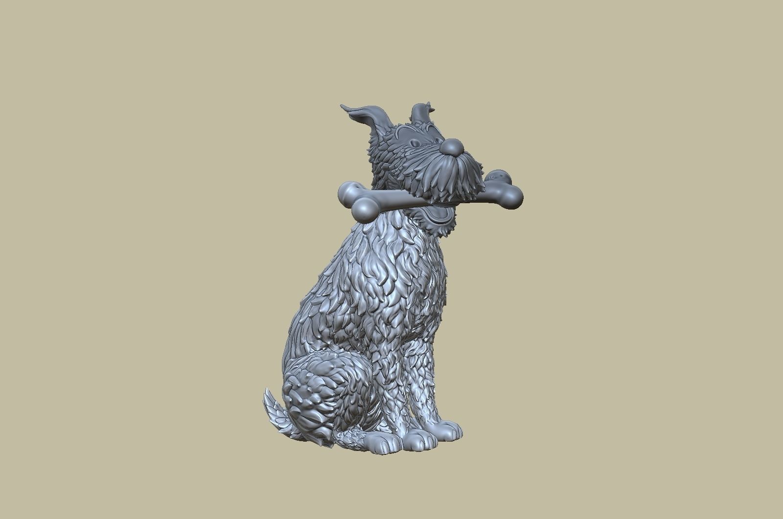 TinTin and Milou welcome pose high model 3D print model_13
