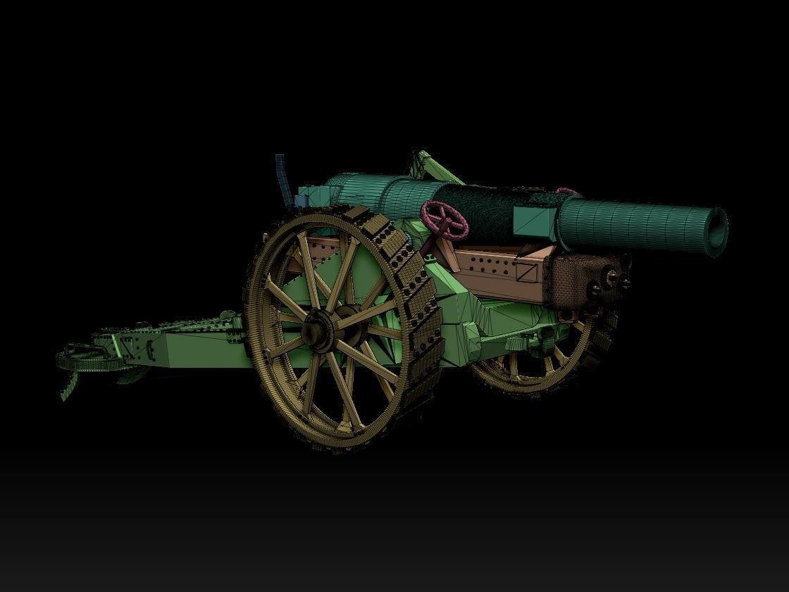 Howitzer  Mark VI UK 3D print model_12