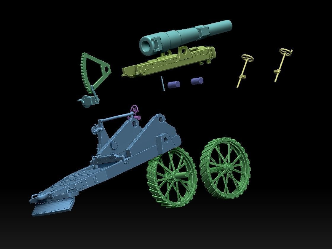Howitzer  Mark VI UK 3D print model_2