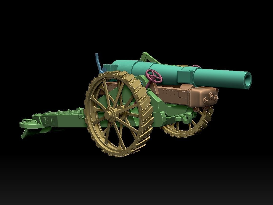 Howitzer  Mark VI UK 3D print model_3