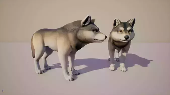 Wolf stylized