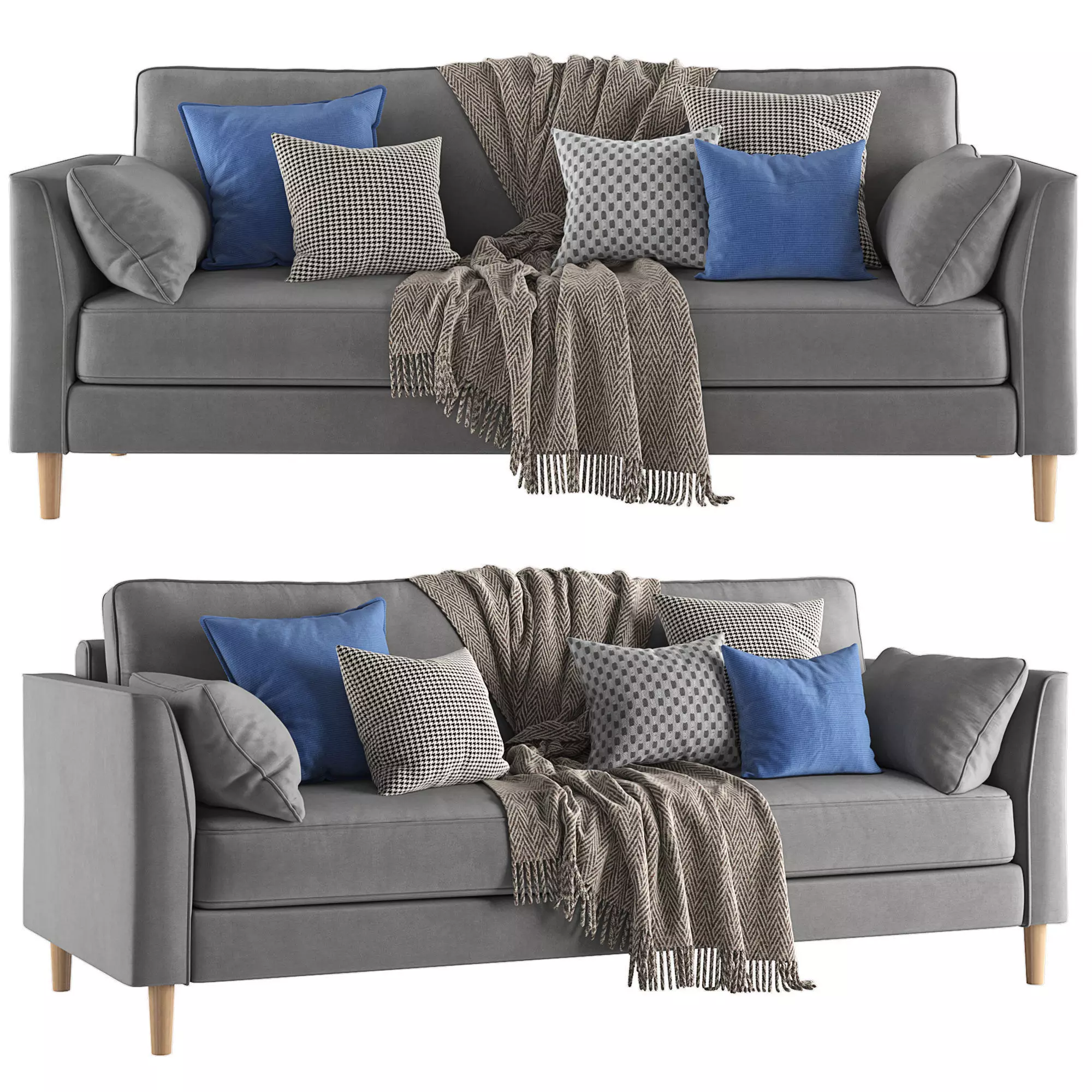 Sofa Gray 3D model