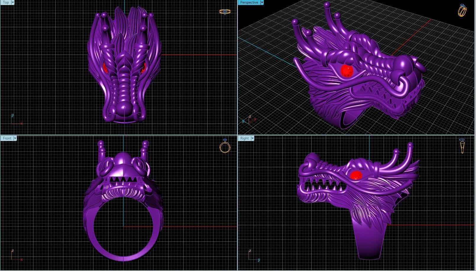 Diamond Ring Jewellery for Women 3D print model 3D print model 3D print model_1