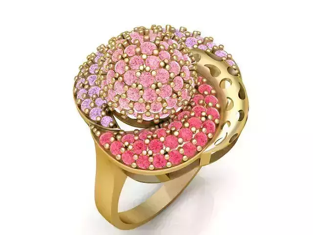 Diamond Ring Jewellery for Women 3D print model 3D print model