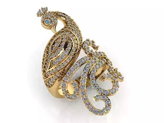 Diamond Ring Jewellery for Women 3D print model 3D print model