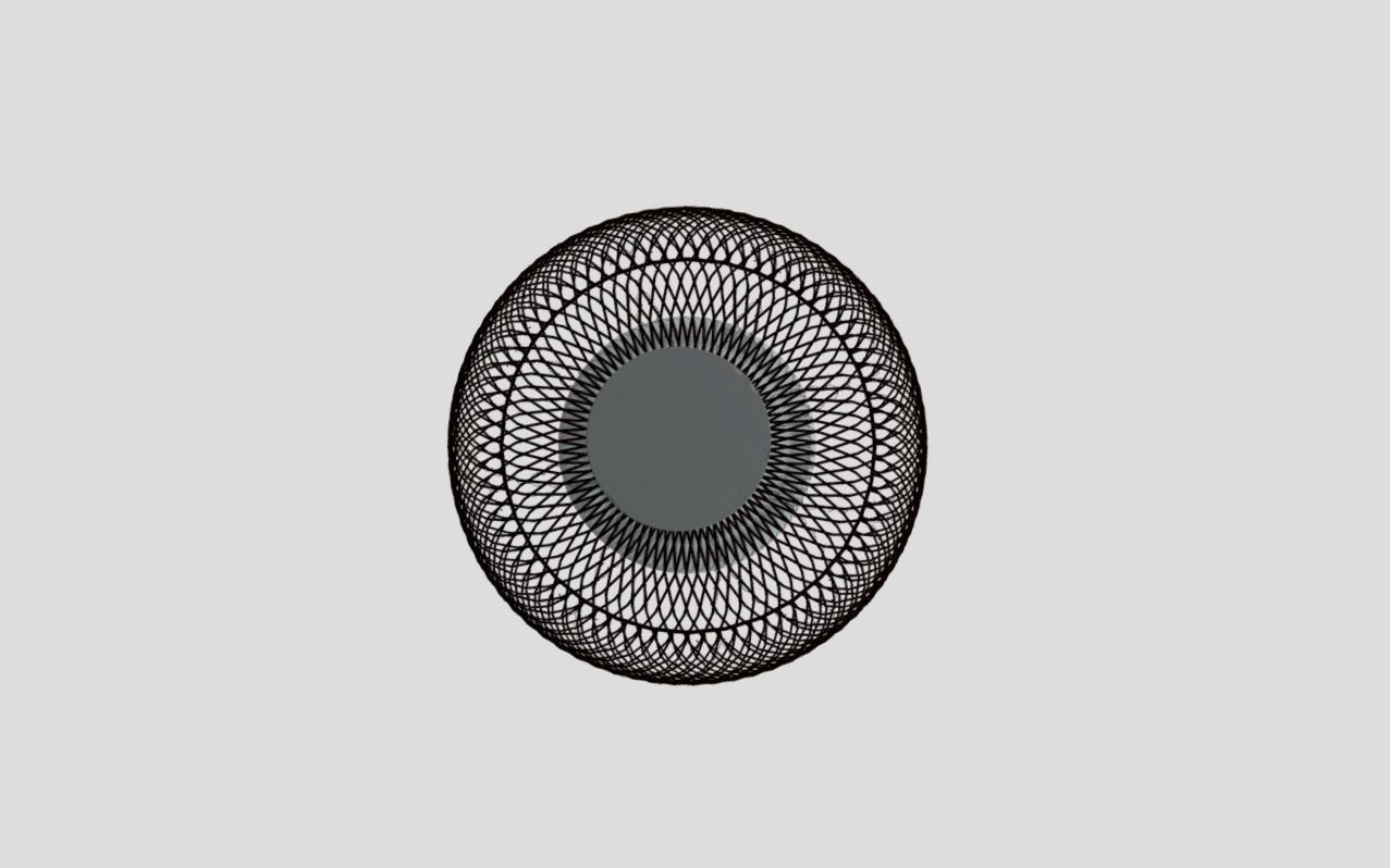 Rattan hanging lamp Low-poly 3D model_5