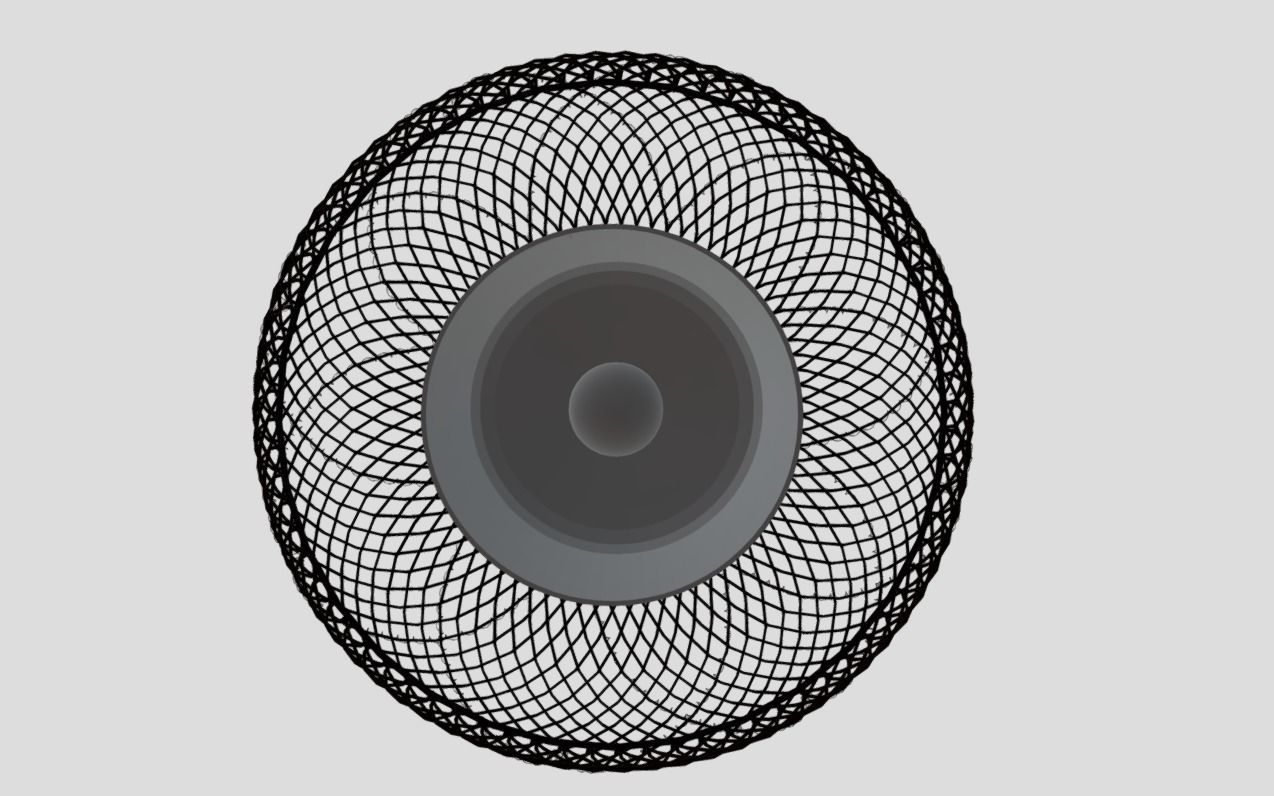 Rattan hanging lamp Low-poly 3D model_3