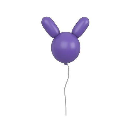 Rabbit Balloons v1 003 Low-poly 3D model