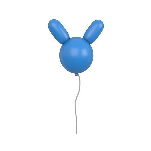 Rabbit Balloons v1 009 Low-poly 3D model