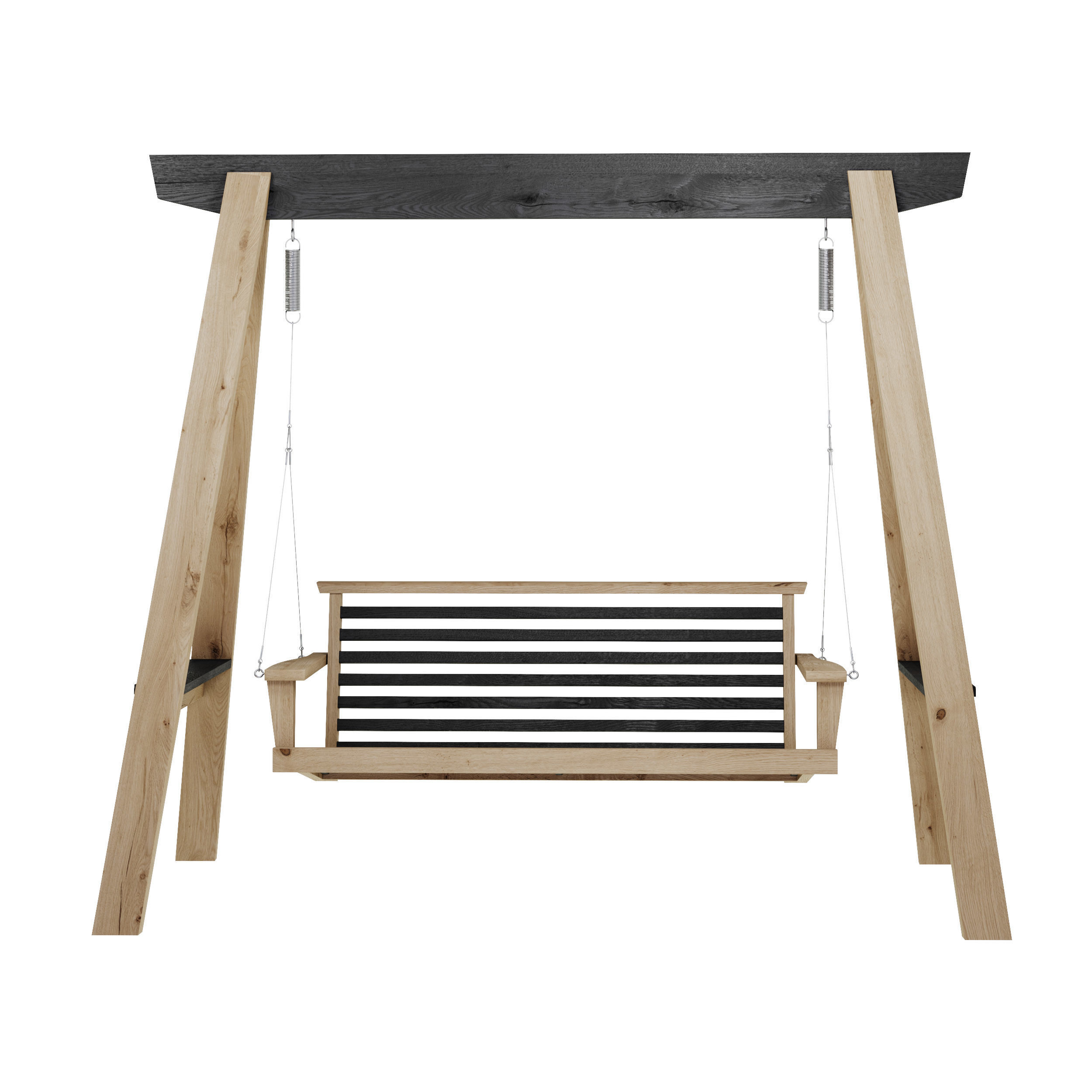 Garden swing 3D model_2