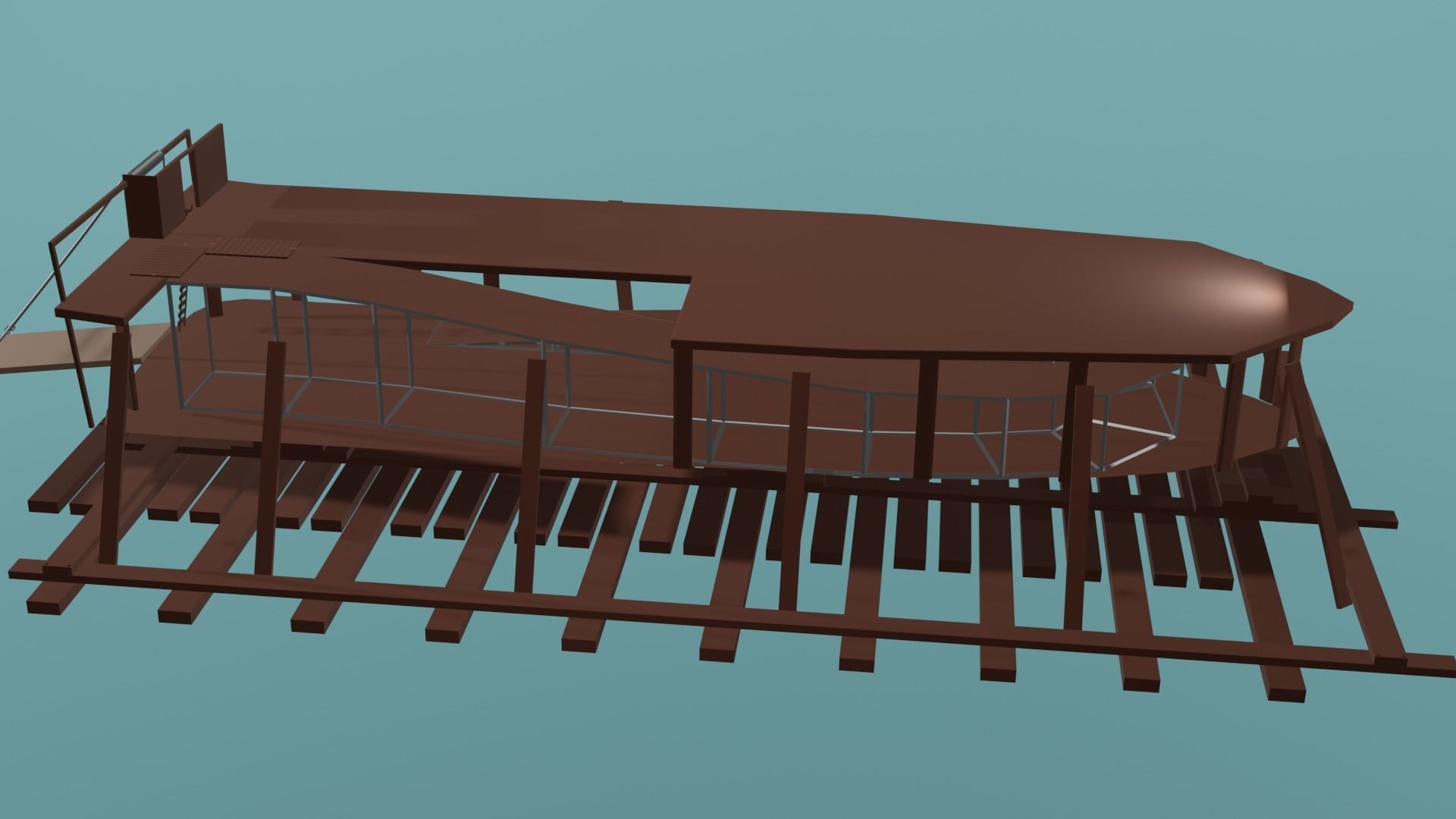 Noahs Ark Low-poly 3D model_2