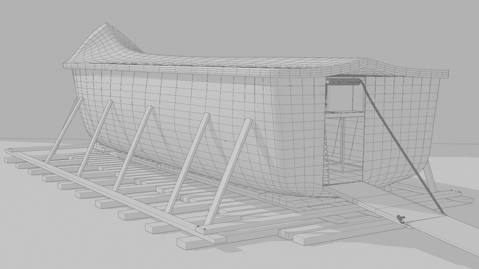 Noahs Ark Low-poly 3D model_6