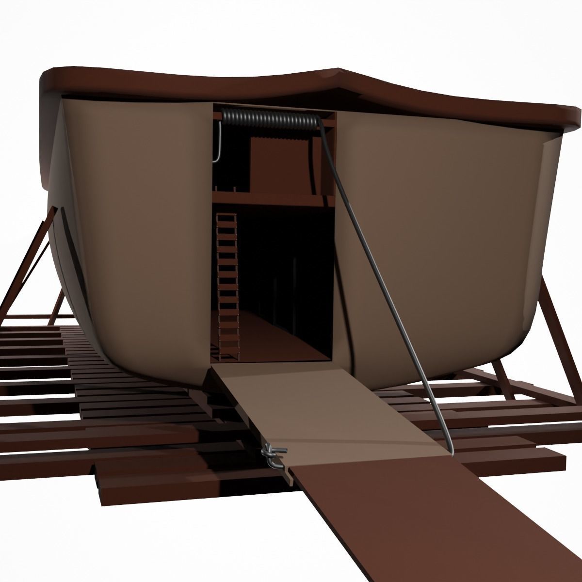 Noahs Ark Low-poly 3D model_3