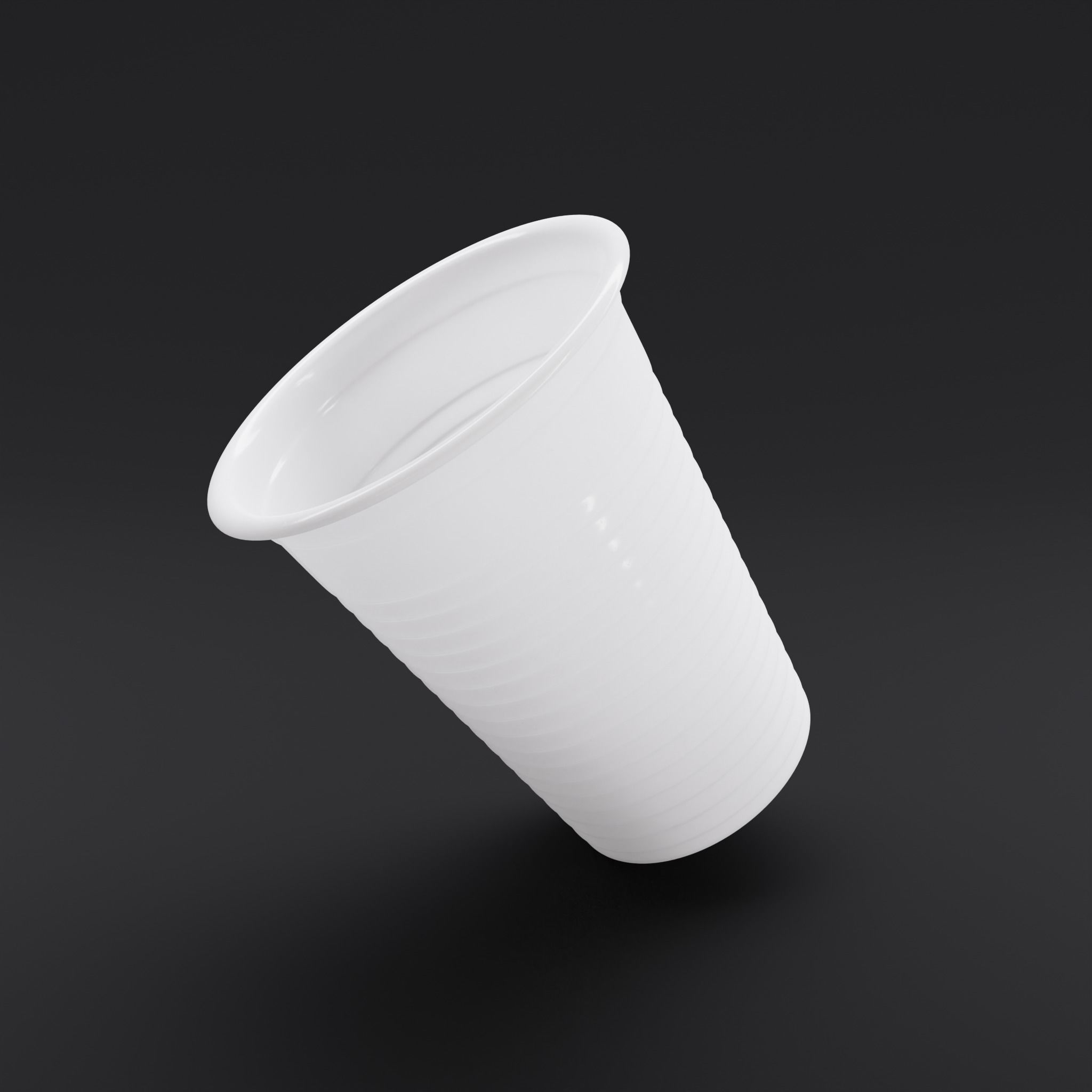 Plastic Cup 3D model_8
