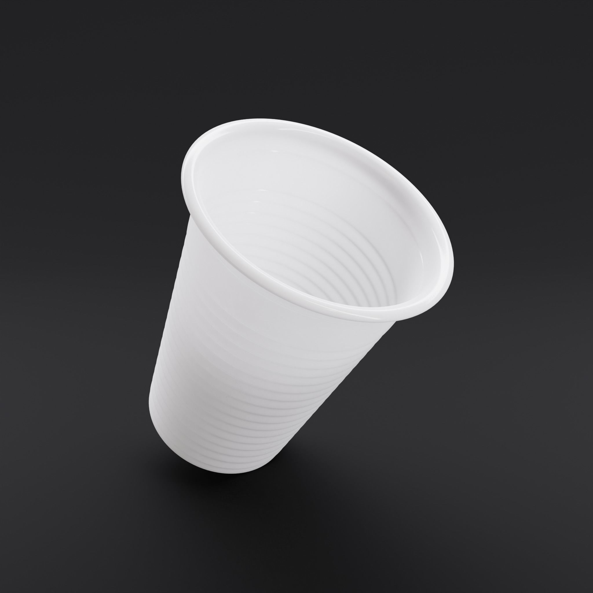 Plastic Cup 3D model_2