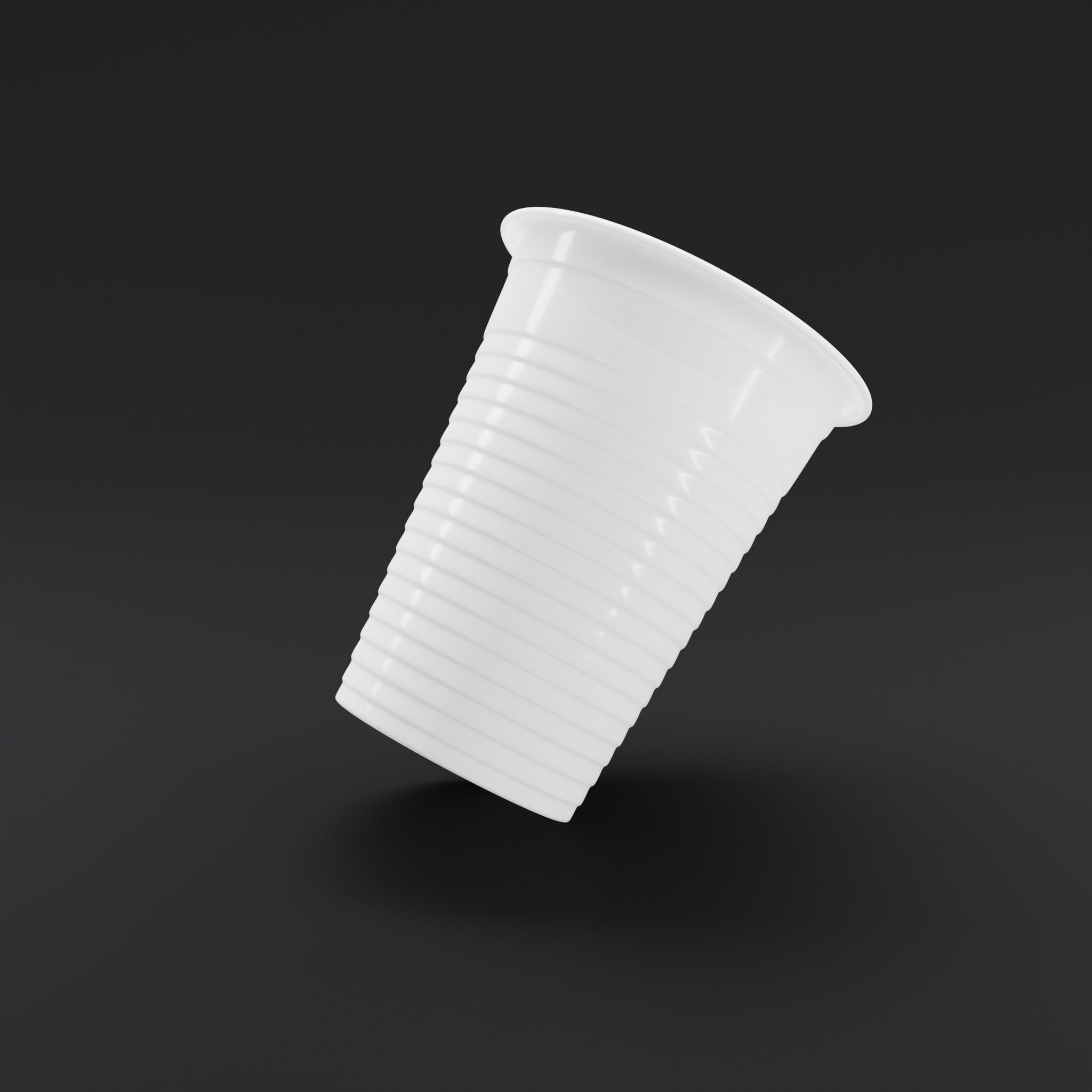 Plastic Cup 3D model_4
