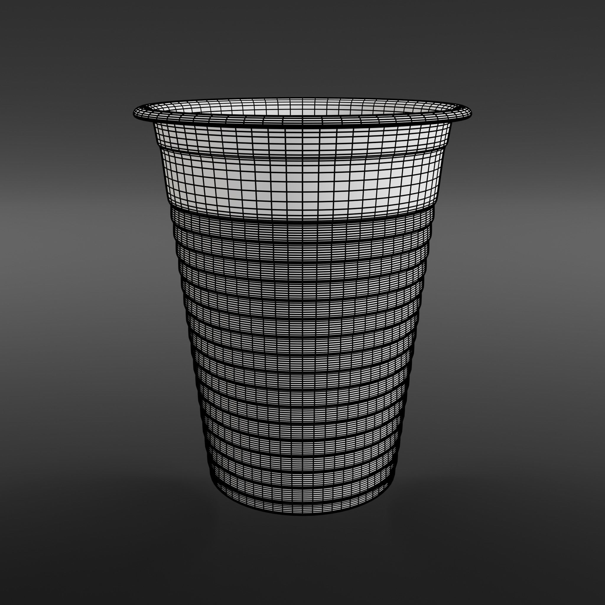 Plastic Cup 3D model_13