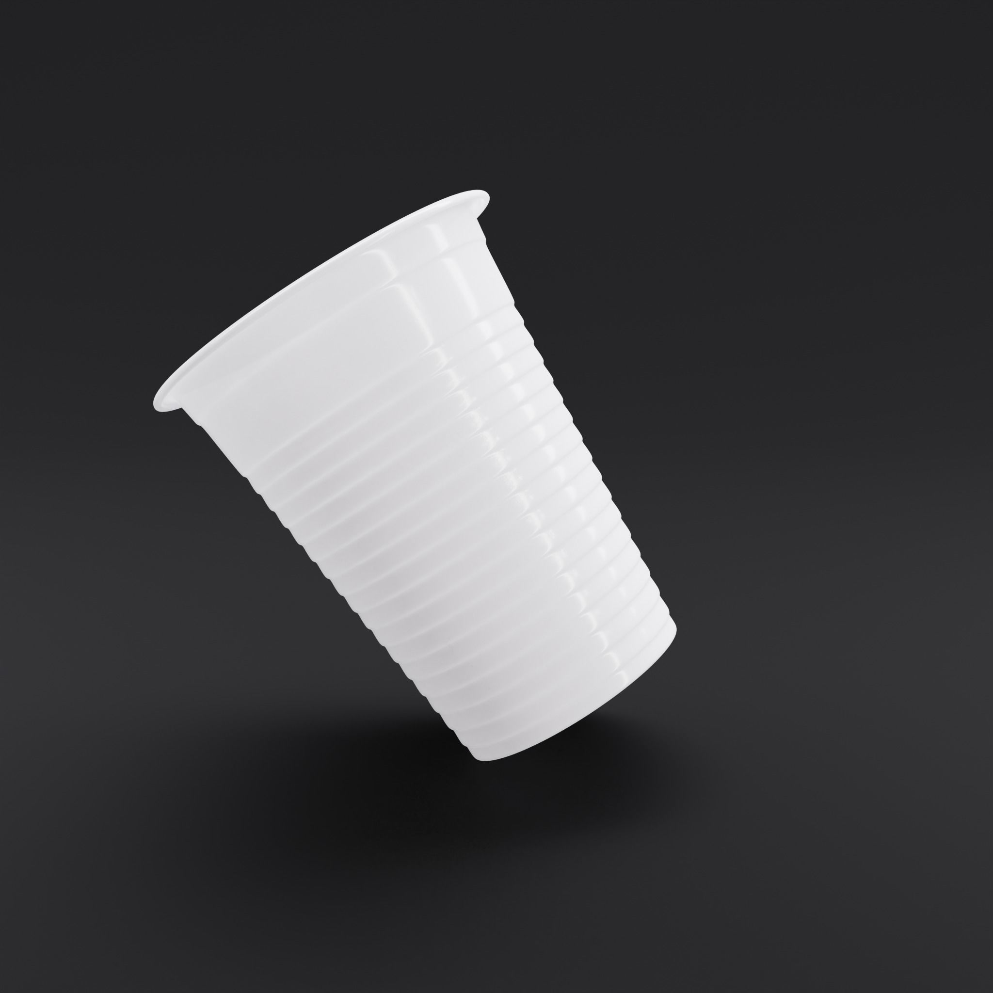 Plastic Cup 3D model_7