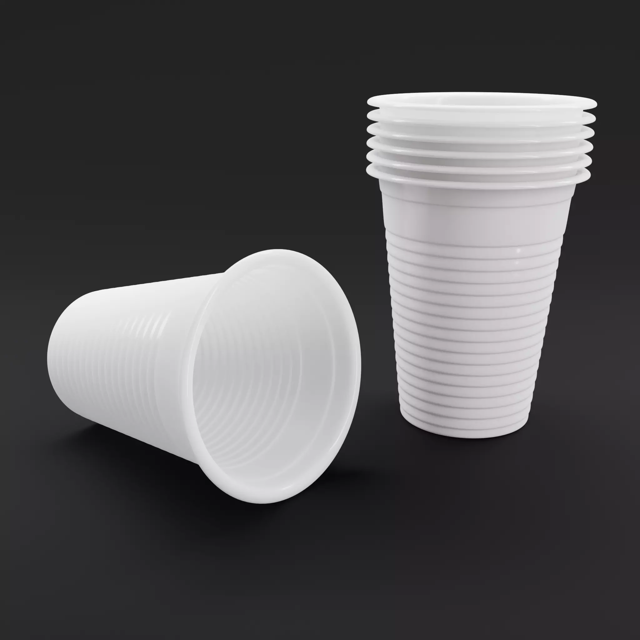 Plastic Cup 3D model_0