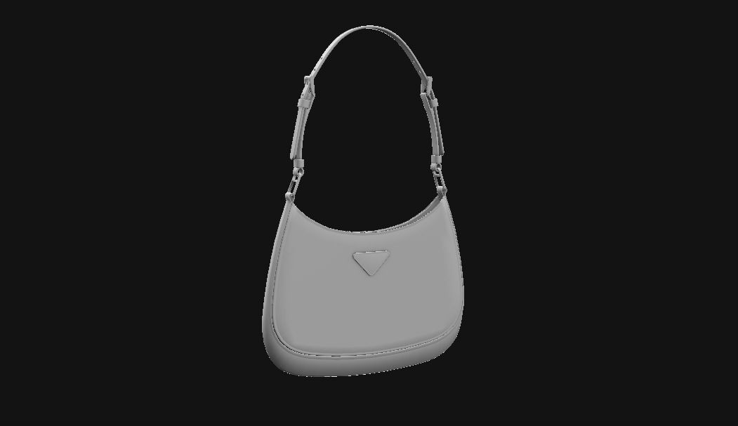 handbag-Prada Low-poly 3D model_11
