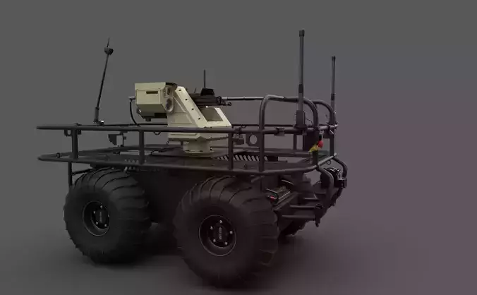 Probot Pitbull RWS Low-poly 3D model