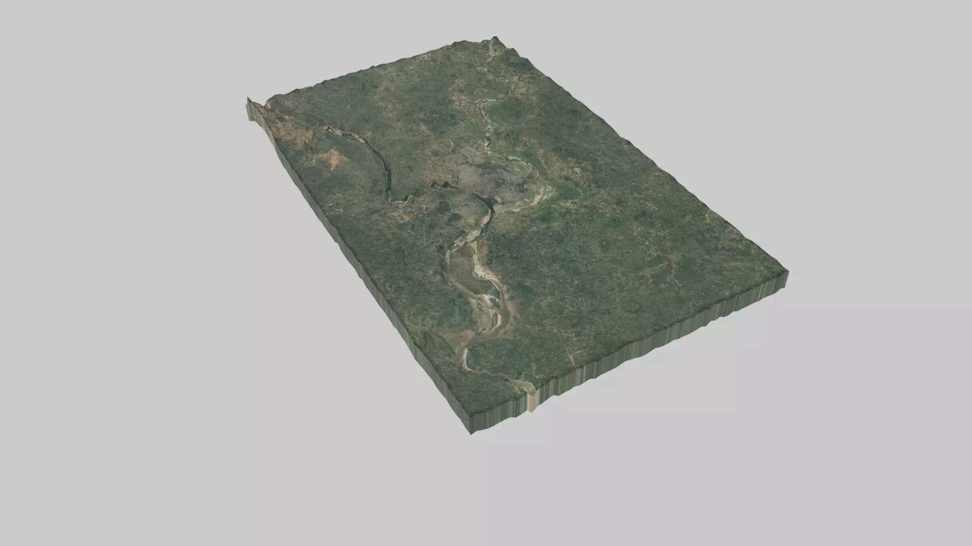 Allahabad City Low-poly 3D model