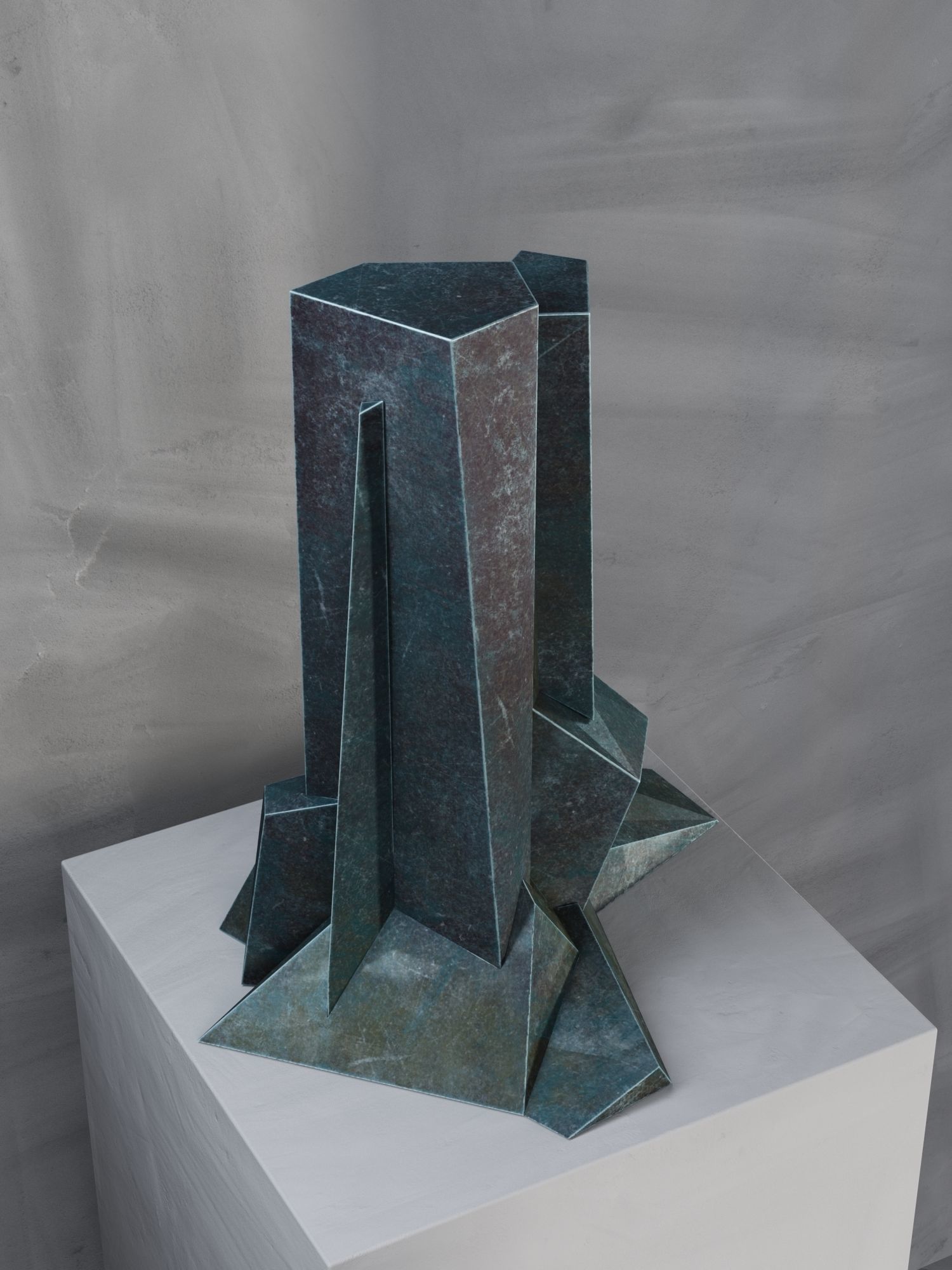 Upthrust Sculpture 3D model_1