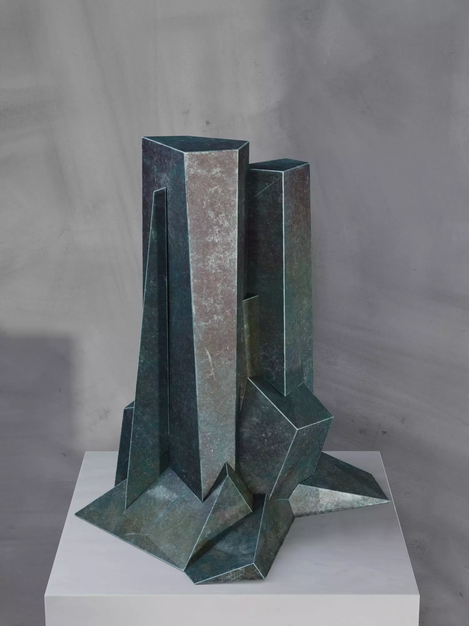 Upthrust Sculpture 3D model_0