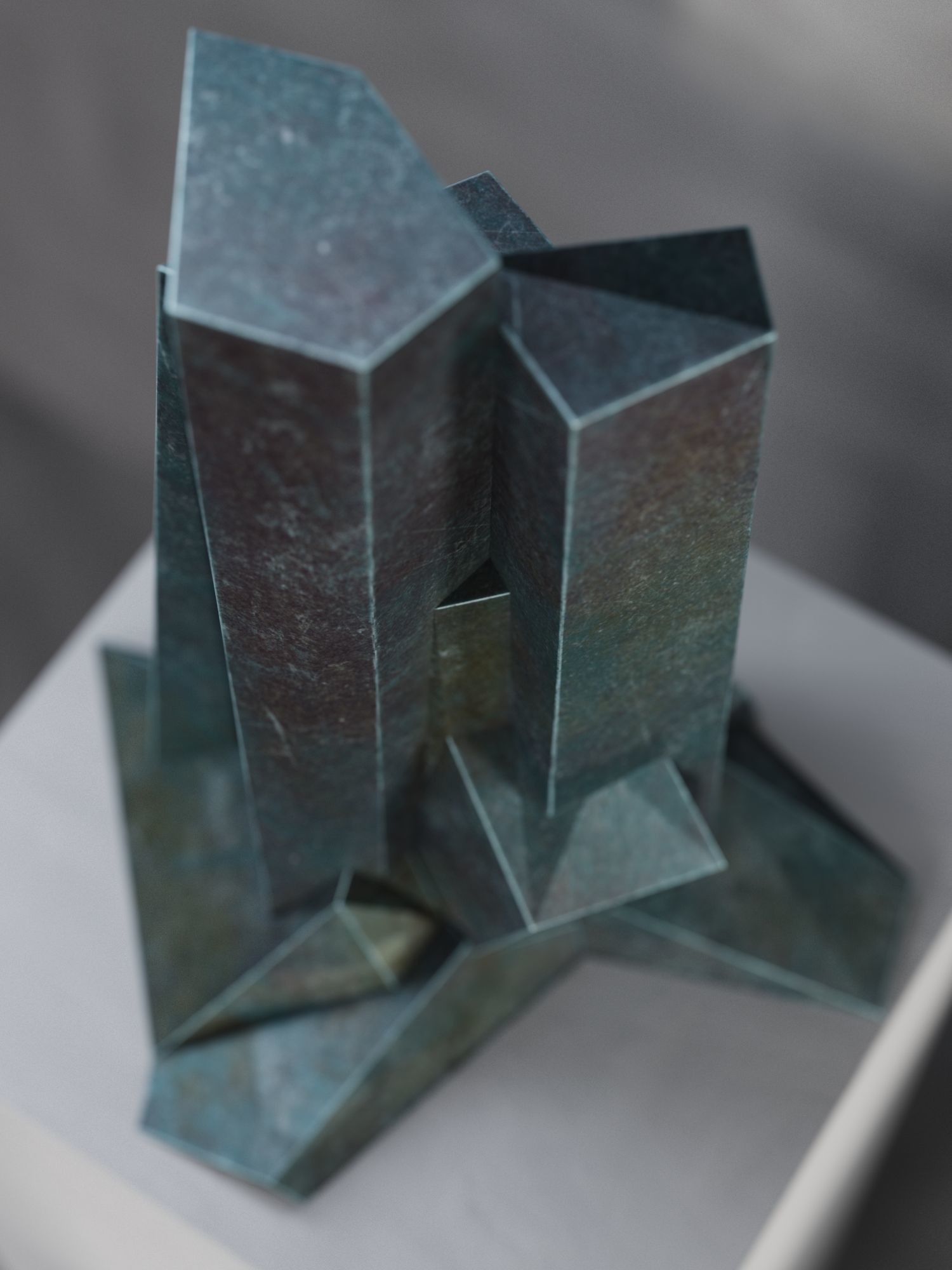 Upthrust Sculpture 3D model_2