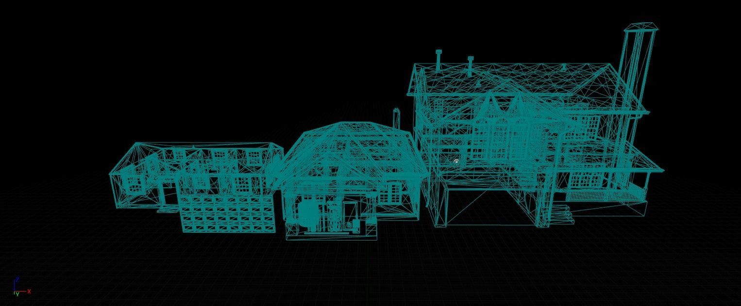 Mega House Pack Low-poly 3D model_7