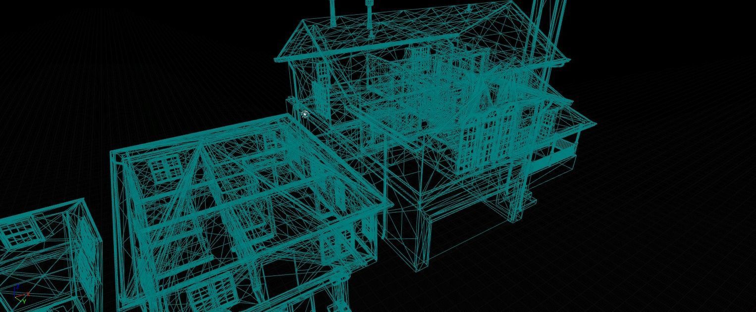 Mega House Pack Low-poly 3D model_9