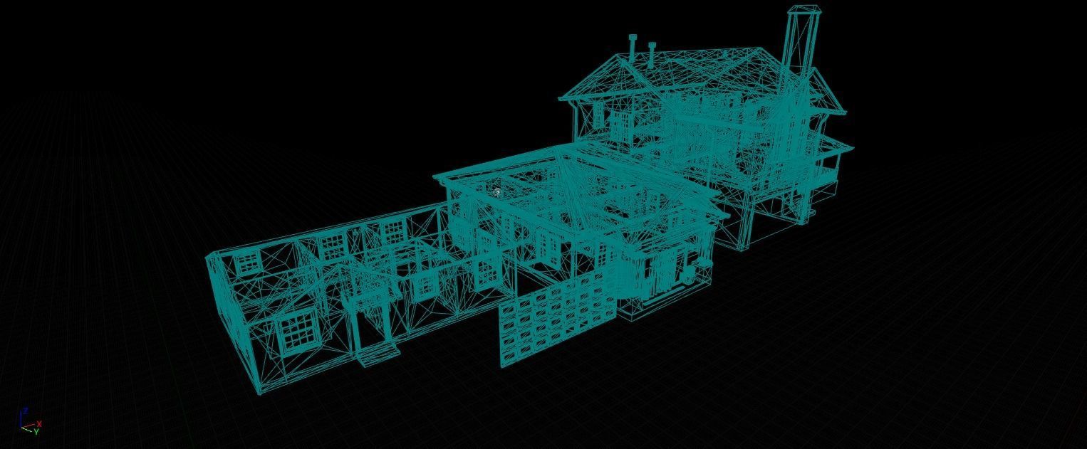 Mega House Pack Low-poly 3D model_8