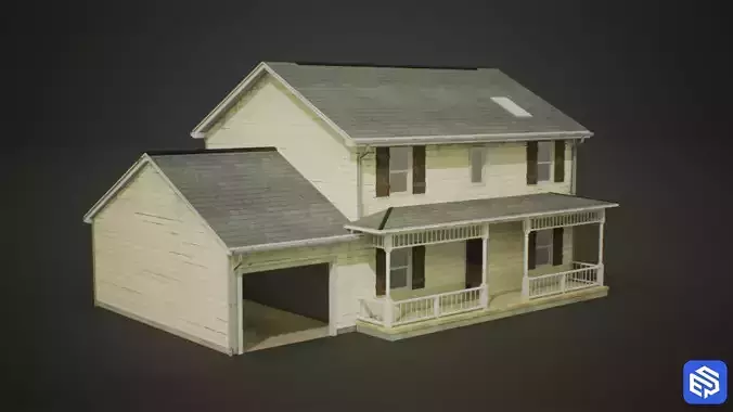 Mega House Pack Low-poly 3D model