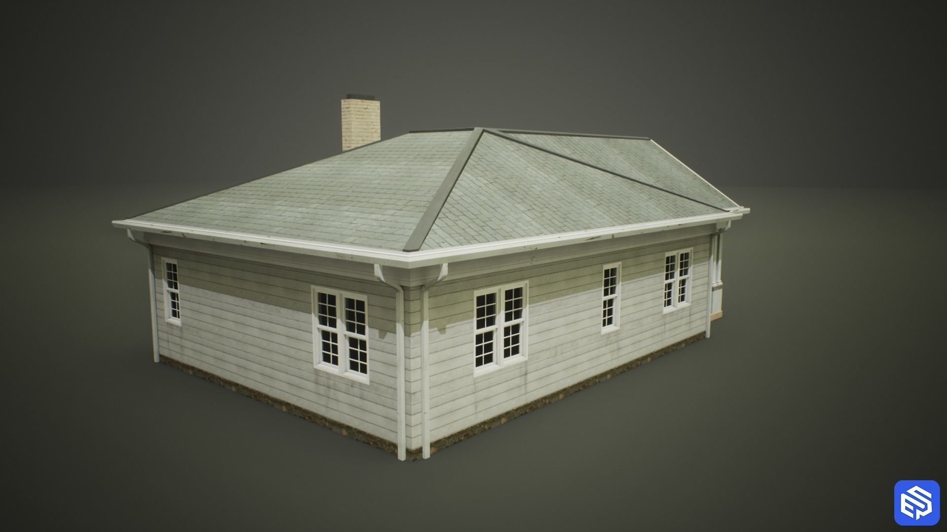 Mega House Pack Low-poly 3D model_6