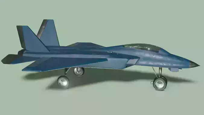 Jet F23 Low-poly 3D model