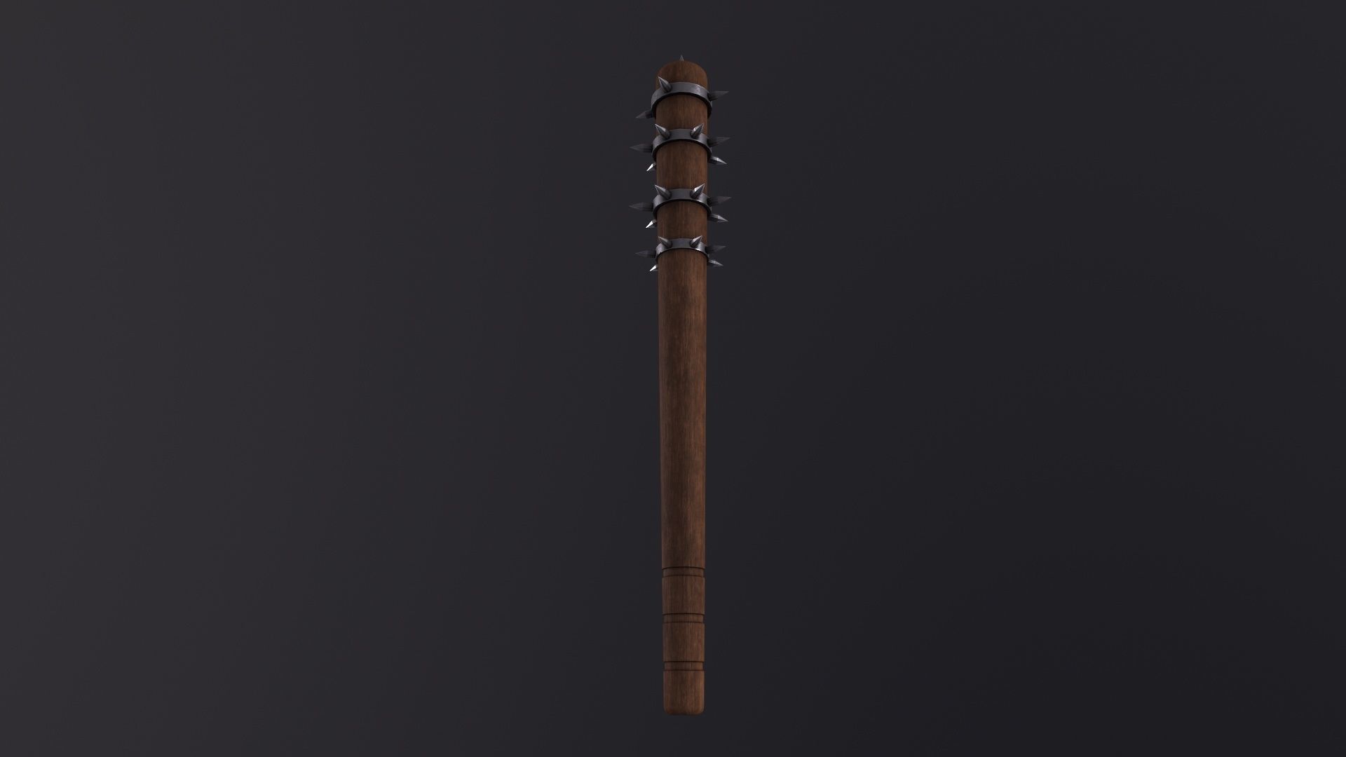 Spiked Club 3D Model Low-poly 3D model_3