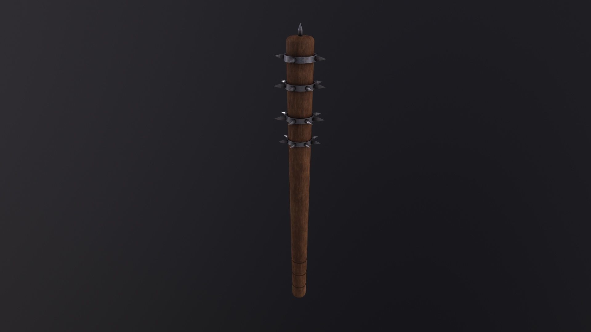 Spiked Club 3D Model Low-poly 3D model_2