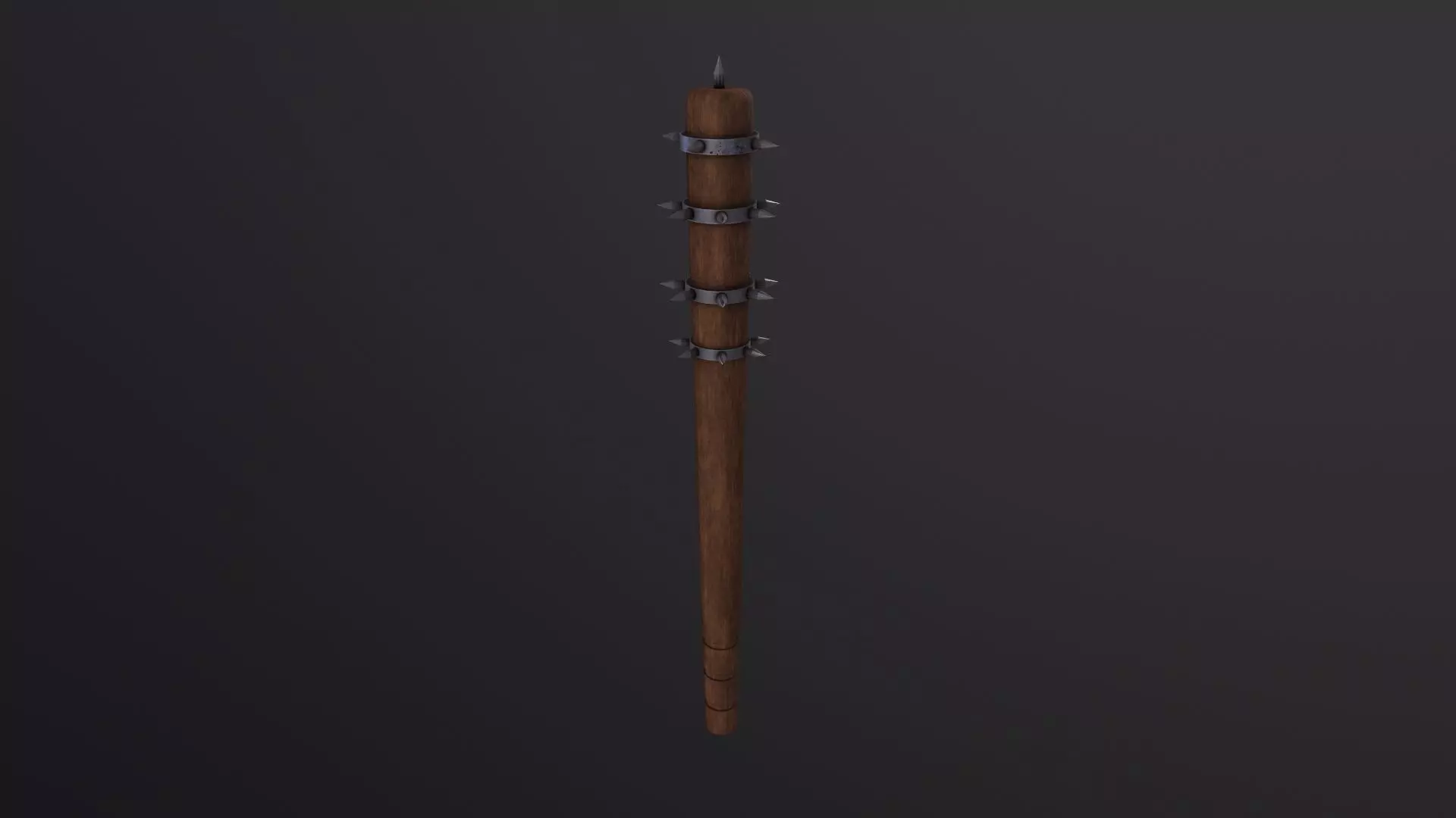 Spiked Club 3D Model Low-poly 3D model_0
