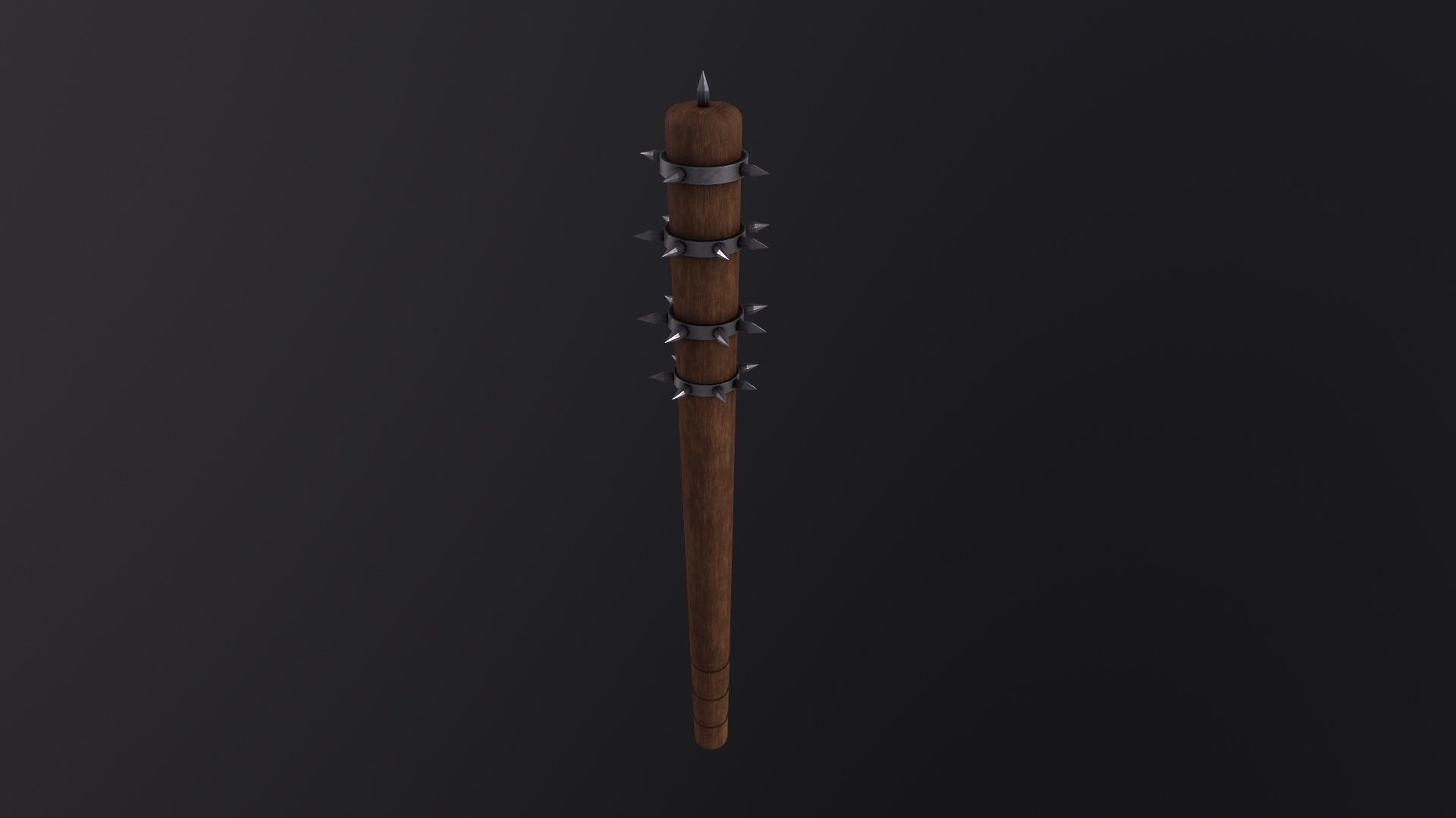 Spiked Club 3D Model Low-poly 3D model_4