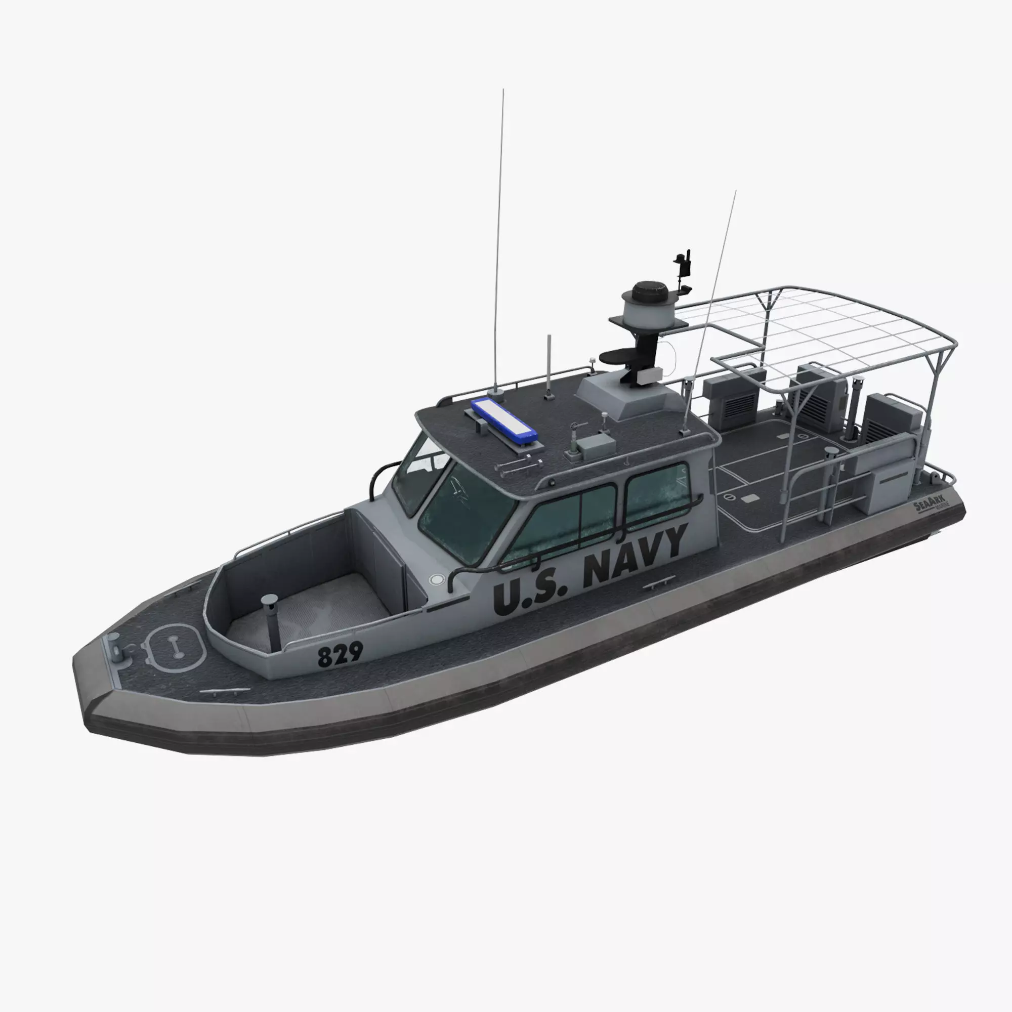Sea Ark US Navy Low-poly 3D model_0