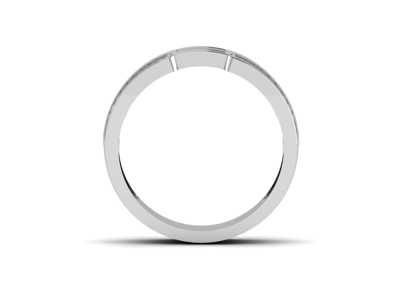 Diamond Ring For Women 3d Print Model 3D print model_4