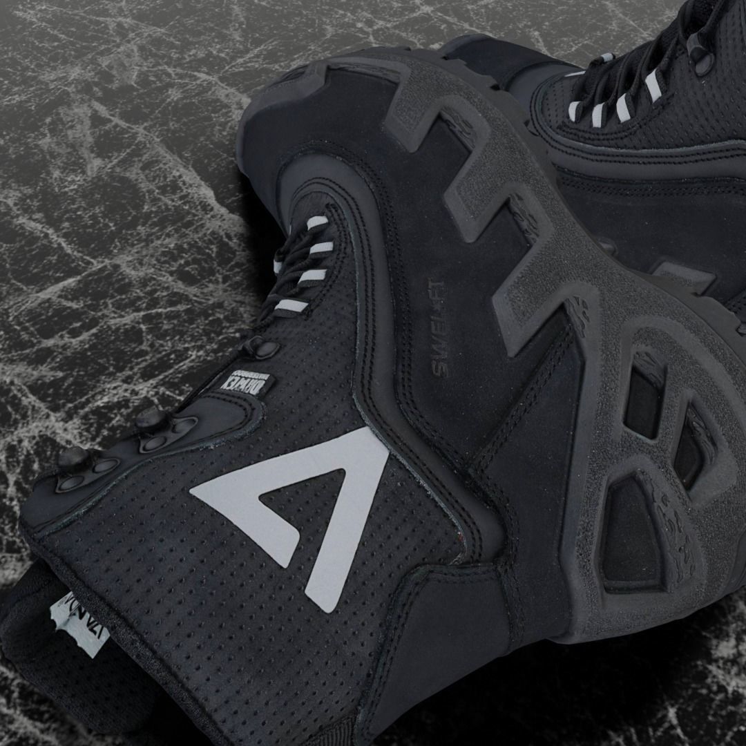 VANEDA 3D BOOTS - BLACK Low-poly 3D model_7