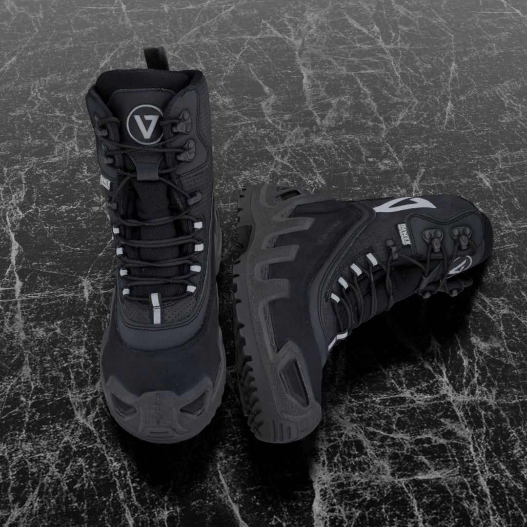 VANEDA 3D BOOTS - BLACK Low-poly 3D model_5