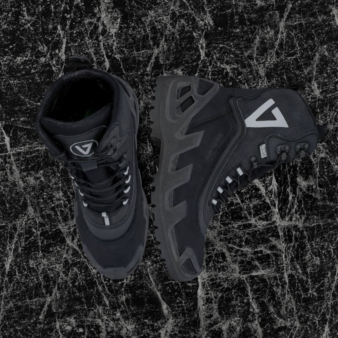 VANEDA 3D BOOTS - BLACK Low-poly 3D model_2