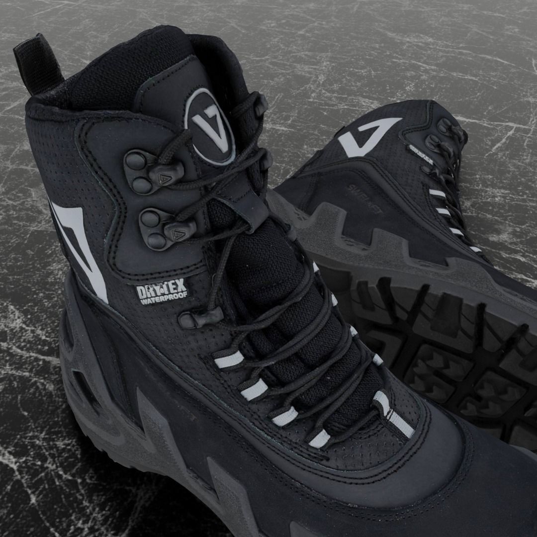 VANEDA 3D BOOTS - BLACK Low-poly 3D model_11