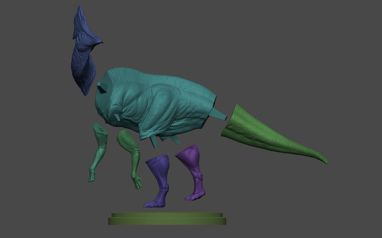 Olorotitan 2 - Dinosaur for 3D Printing 3D print model_1