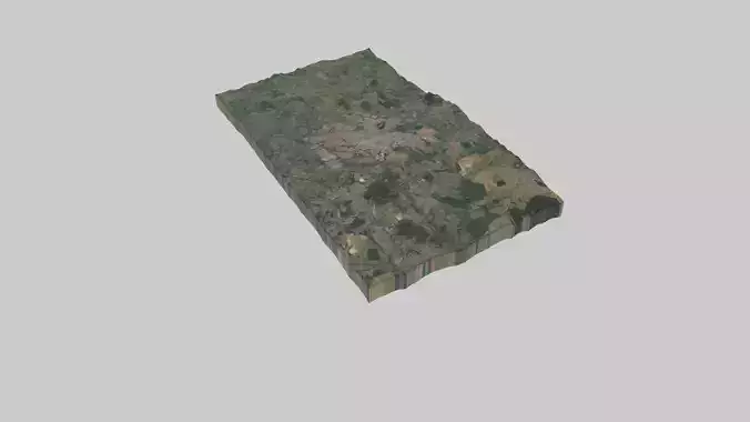 Campo Grande City Low-poly 3D model